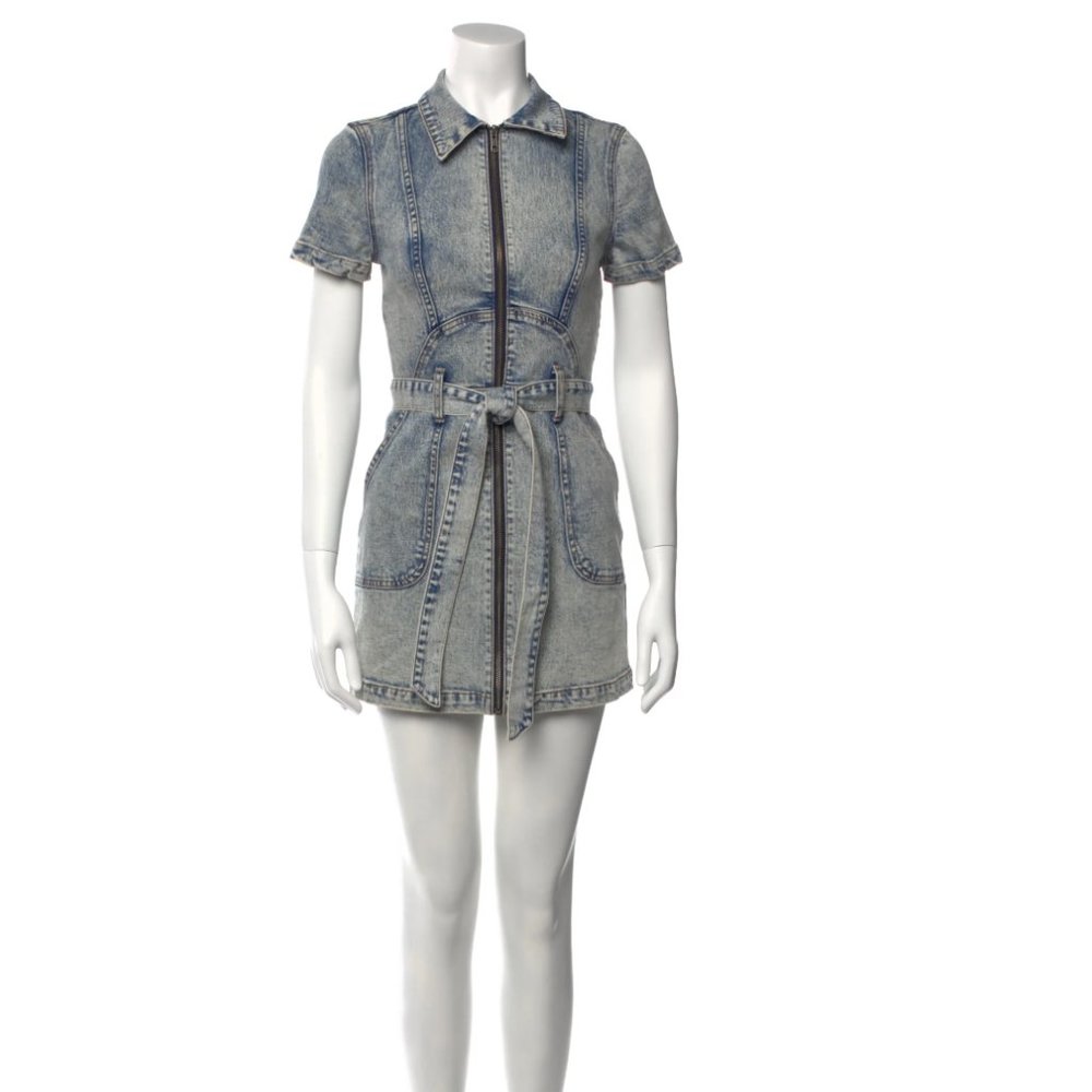 ALICE + OLIVIA Mini Dress Size: XS | US 2 Denim